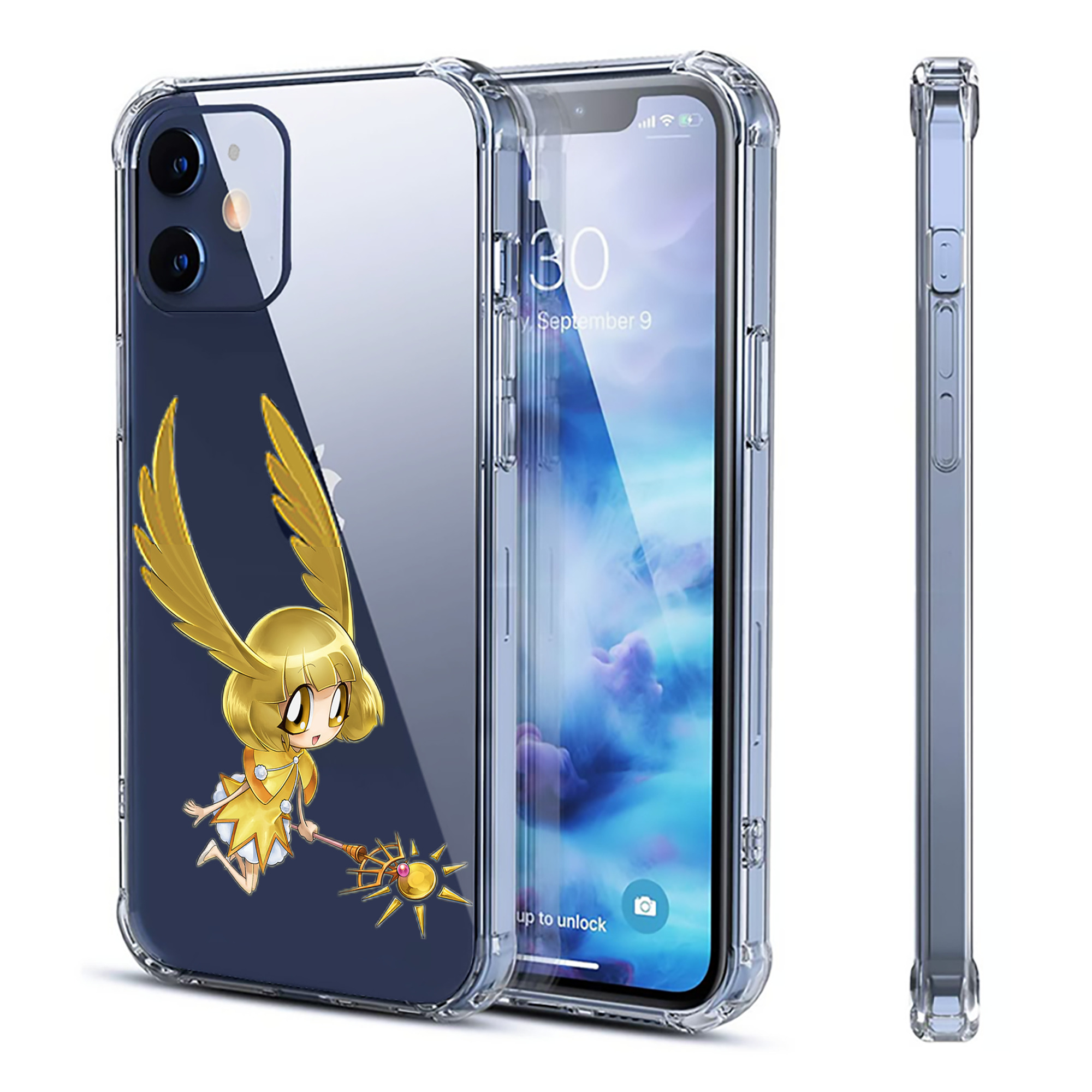 （画像用） 遊☆戯☆王 Yu-Gi-Oh! 【iPhone 12シリーズ対応】透明スマホケース（クリアソフトケース）